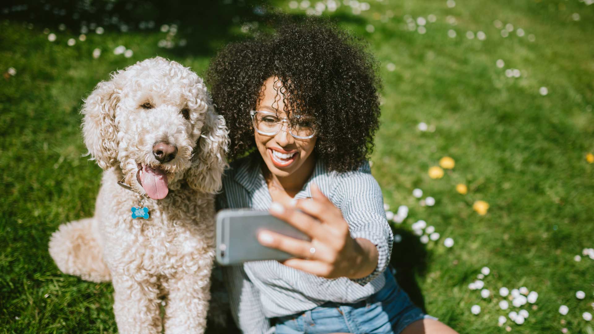 Woman with dog